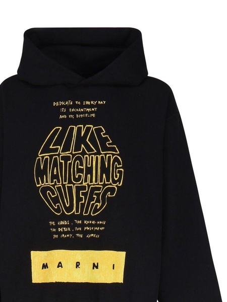 Marni Logo Printed Hoodie