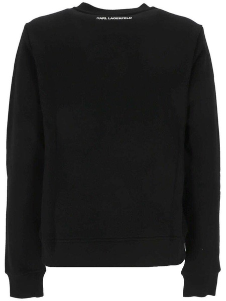 Karl Lagerfeld	 Embellished Crewneck Sweatshirt