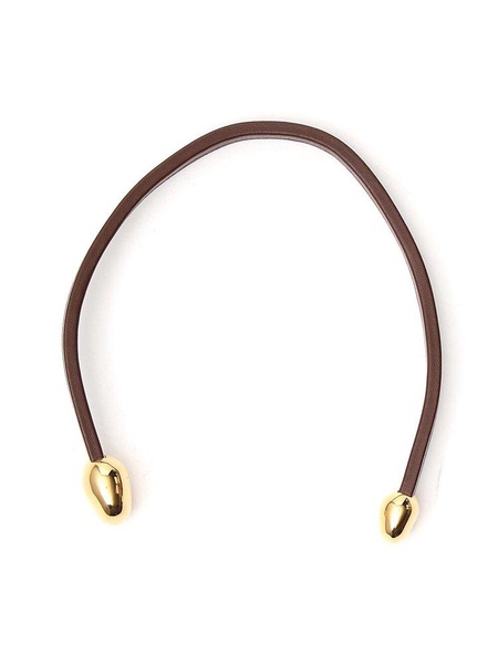 Bottega Veneta Leather Open Necklace