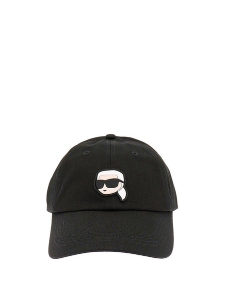 Karl Lagerfeld K/Ikonik 2.0 Logo Patch Baseball Cap