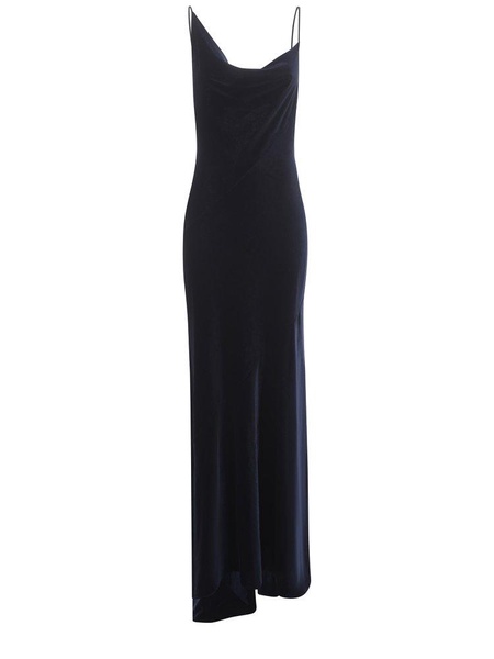 Philosophy Di Lorenzo Serafini Cowl-Neck Sleeveless Stretched Gown