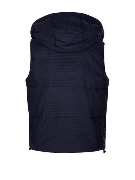 Emporio Armani All-Over Logo Jacquard Down Vest