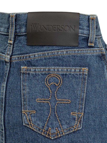 JW Anderson Lasercut Denim Mini Skirt