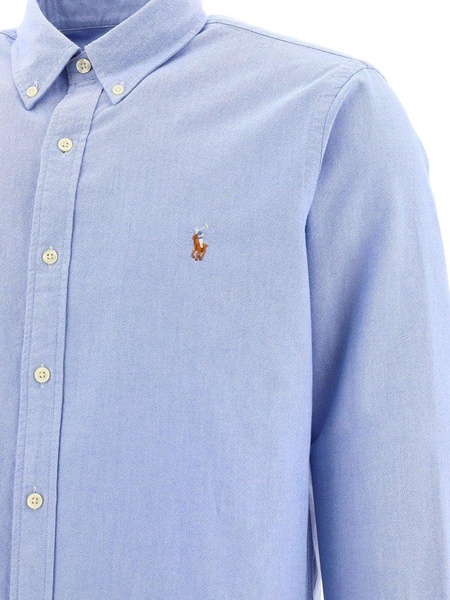 Polo Ralph Lauren Logo Embroidered Curved Hem Shirt