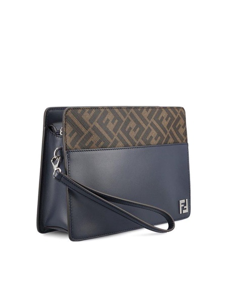 Fendi Squared FF Standing Clutch Bag