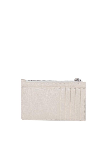 Men's Cash Large Long Coin And Card Holder in Light Beige