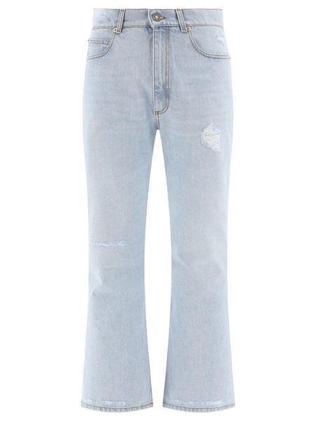 Erl Flared-Leg Distressed Jeans