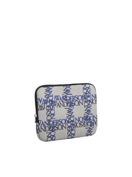 JW Anderson Logo-Printed Zipped iPad Pouch