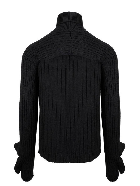 Fendi Turtleneck Rib-Knit Sweater