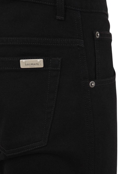 Balmain Mid Rise Seam Detailed Jeans