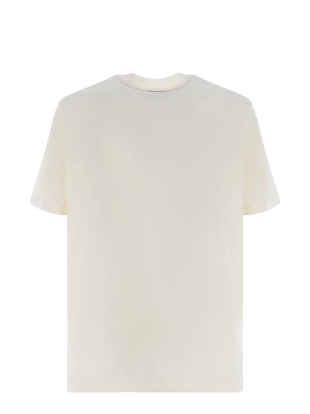 Emporio Armani Logo Embroidered Pima Jersey T-Shirt