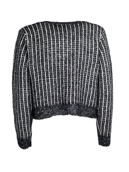 Karl Lagerfeld Tweed Knitted Cardigan