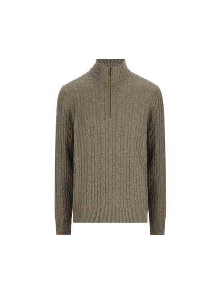 Loro Piana Zipped Turtleneck Knitted Sweater