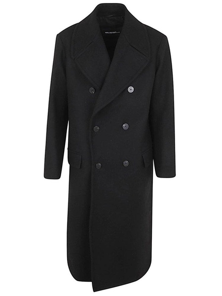 Neil Barrett Wide Slim Double-Breasted Long Coat Clothing