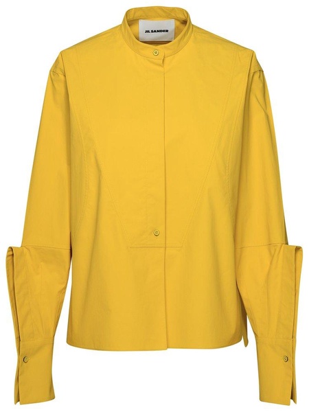 Jil Sander Mustard Cotton Shirt Woman