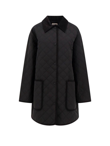 Totême Diamond-Quilted Buttoned Jacket