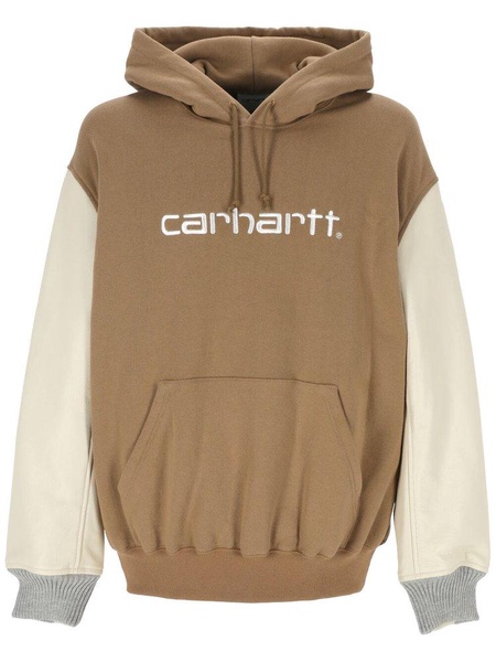 Junya Watanabe X Carhartt Logo Embroidered Drawstring Hoodie