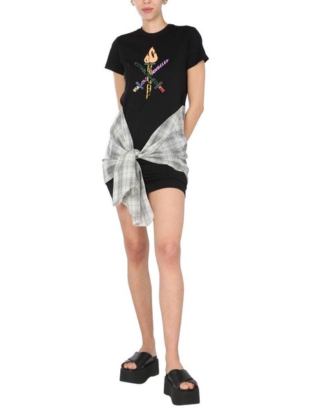 Opening Ceremony Word Torch T-Shirt Dress