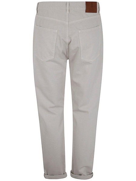 Brunello Cucinelli Straight-Leg Turn-Up Hem Jeans