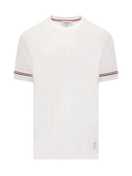 Thom Browne Stripe Detailed Crewneck T-Shirt