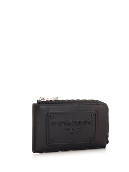 Dolce & Gabbana Logo-Embossed Zipped Wallet