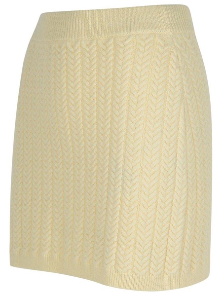 Sportmax 'Earry1' White Wool Blend Skirt