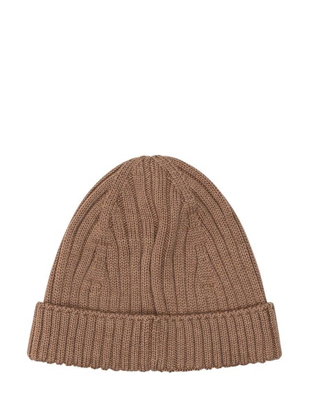 Marine Serre Crescent Moon Embroidered Ribbed Beanie