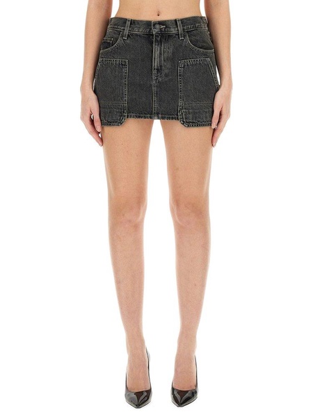 Helmut Lang Carpenter Denim Mini Skirt