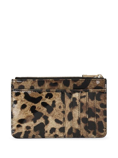 Dolce & Gabbana Leopard Printed Medium Card Holder