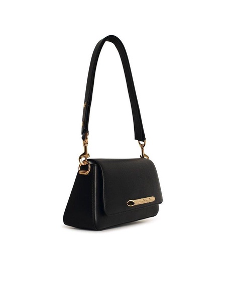 Lanvin 'Sequence' Black Leather Crossbody Bag Woman