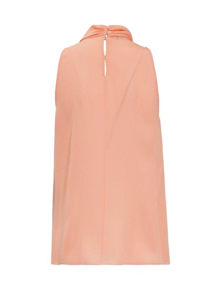 Emporio Armani Knot Detailed Sleeveless Top