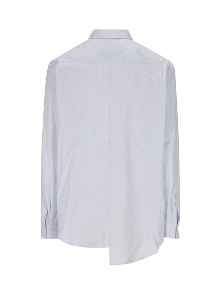 LOEWE Modern Striped Shirt with Asymmetrical Hem for Men - FW23 Collection