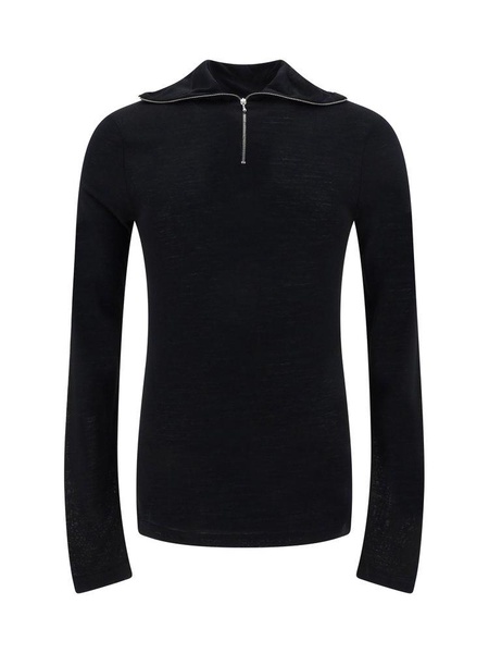 Jil Sander+ Zip Detailed Long-Sleeved Sweatshirt