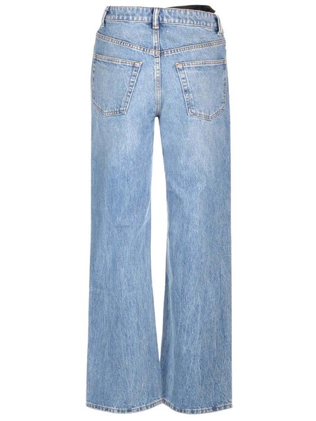 Alexander Wang Asymmetrical Waist Straight-Leg Jeans