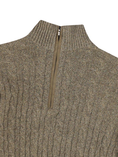 Loro Piana Zipped Turtleneck Knitted Sweater