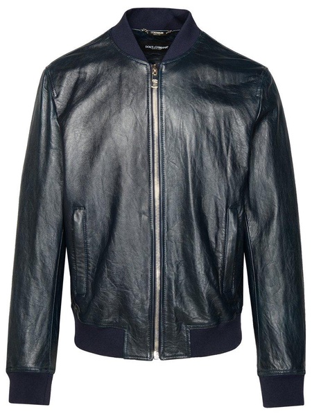 Dolce & Gabbana Zipped Straight Hem Bomber Jacket