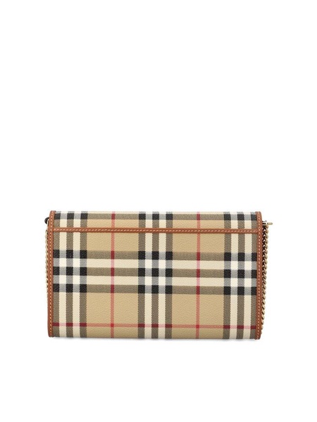 Burberry Checked Chain-Linked Shoulder Bag