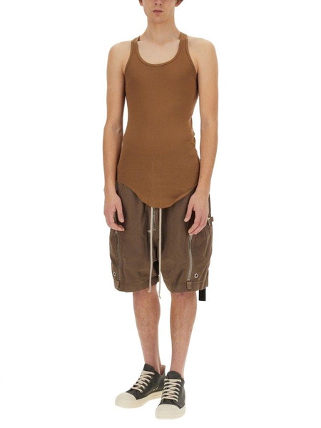 Rick Owens DRKSHDW Sleeveless Curved Hem Tank Top