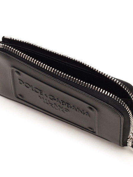 Dolce & Gabbana Logo-Embossed Zipped Wallet