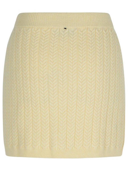 Sportmax 'Earry1' White Wool Blend Skirt