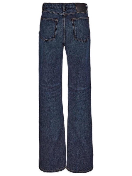 Sportmax Logo Patch Straight Leg Jeans