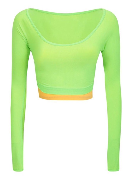 Sunnei Scoopneck Layered Crop Top