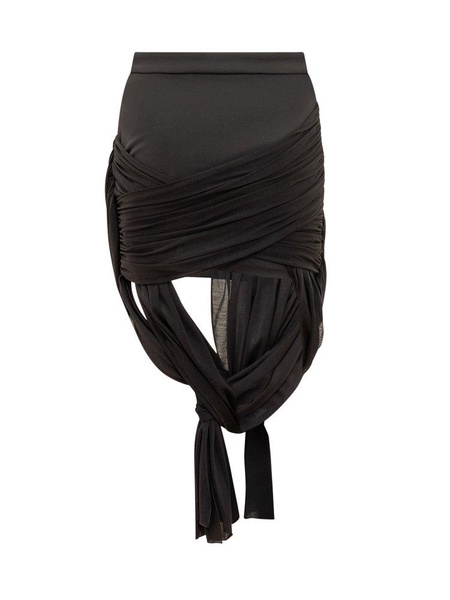 JW Anderson Draped Wrap Stretch Skirt