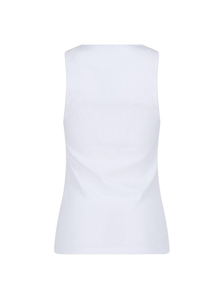 JW Anderson Logo Embroidered Ribbed Tank Top