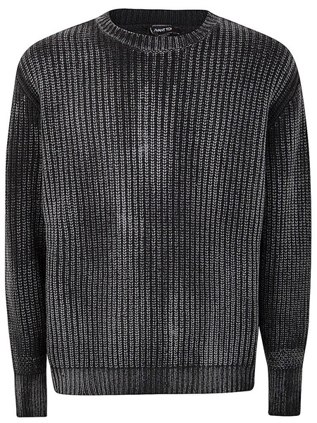 Avant Toi Chunky-Knit Distressed Jumper