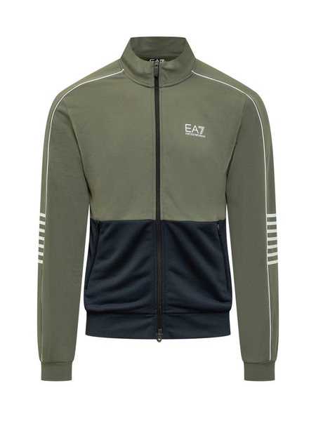 Ea7 Emporio Armani Logo-Printed Zipped Track Suit