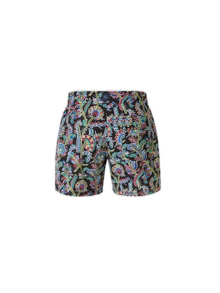 Etro Floral-Printed Drawstring Swim Shorts