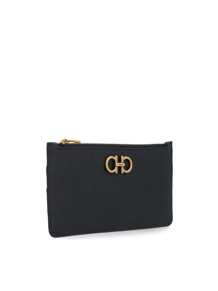 Ferragamo Gancini Zipped Credit Card Holder