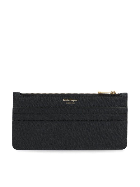 Ferragamo Gancini Zipped Credit Card Holder