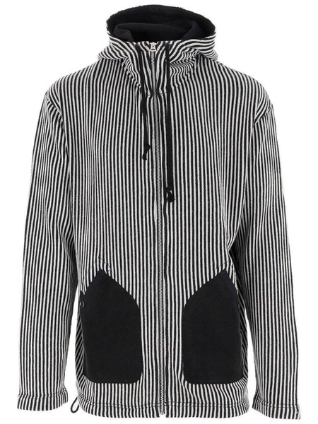 Junya Watanabe MAN Striped Drawstring Hoodie